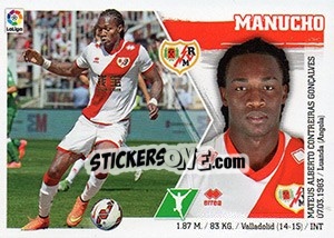 Sticker Manucho (20) - Liga Spagnola 2015-2016 n. 440 - Colecciones ESTE