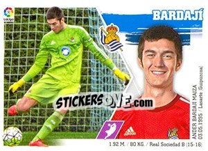 Cromo Bardají (4) - Liga Spagnola 2015-2016 n. 454 - Colecciones ESTE