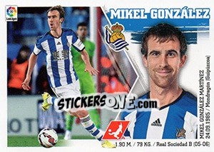 Sticker Mikel González (8) - Liga Spagnola 2015-2016 n. 458 - Colecciones ESTE