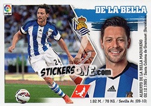 Cromo De la Bella (11) - Liga Spagnola 2015-2016 n. 461 - Colecciones ESTE