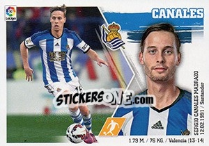 Sticker Canales (16) - Liga Spagnola 2015-2016 - Colecciones ESTE