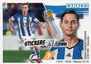 Sticker Canales (16) - Liga Spagnola 2015-2016 n. 466 - Colecciones ESTE