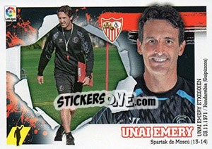 Sticker ENTRENADOR SEVILLA - Unai Emery (2) - Liga Spagnola 2015-2016 n. 482 - Colecciones ESTE