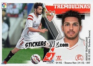 Sticker Benoît Tremoulinas (10) - Liga Spagnola 2015-2016 n. 490 - Colecciones ESTE