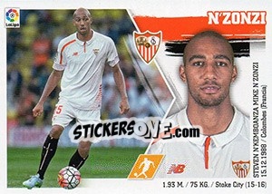 Sticker N'Zonzi (11) - Liga Spagnola 2015-2016 n. 491 - Colecciones ESTE