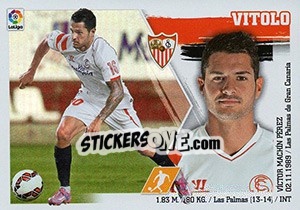 Sticker Vitolo (16) - Liga Spagnola 2015-2016 n. 496 - Colecciones ESTE