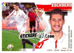 Sticker Escudero (21) - Liga Spagnola 2015-2016 n. 501 - Colecciones ESTE