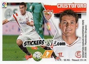 Sticker Cristóforo (COLOCA) (15 BIS) - Liga Spagnola 2015-2016 n. 503 - Colecciones ESTE