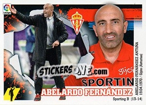 Sticker ENTRENADOR SPORTING - Abelardo Fernández (2) - Liga Spagnola 2015-2016 - Colecciones ESTE