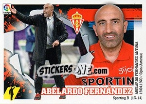 Sticker ENTRENADOR SPORTING - Abelardo Fernández (2) - Liga Spagnola 2015-2016 n. 512 - Colecciones ESTE