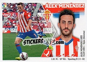 Sticker Álex Menéndez (9) - Liga Spagnola 2015-2016 n. 519 - Colecciones ESTE