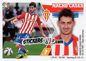 Sticker Nacho Cases (11) - Liga Spagnola 2015-2016 n. 521 - Colecciones ESTE