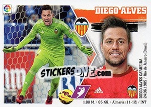 Sticker Diego Alves (3) - Liga Spagnola 2015-2016 - Colecciones ESTE