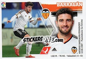 Sticker Barragán (5) - Liga Spagnola 2015-2016 n. 545 - Colecciones ESTE