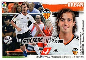 Sticker Orban (9) - Liga Spagnola 2015-2016 - Colecciones ESTE