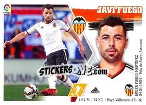 Sticker Javi Fuego (11) - Liga Spagnola 2015-2016 n. 551 - Colecciones ESTE