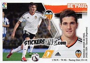 Sticker De Paul (14) - Liga Spagnola 2015-2016 n. 554 - Colecciones ESTE