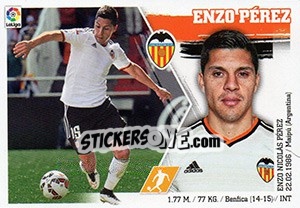 Sticker Enzo Pérez (15) - Liga Spagnola 2015-2016 n. 555 - Colecciones ESTE