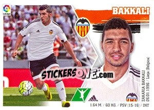 Sticker Bakkali (21) - Liga Spagnola 2015-2016 n. 561 - Colecciones ESTE