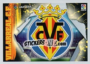 Sticker ESCUDO VILLARREAL (1) - Liga Spagnola 2015-2016 n. 571 - Colecciones ESTE