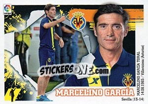 Sticker ENTRENADOR VILLARREAL - Marcelino García (2) - Liga Spagnola 2015-2016 - Colecciones ESTE
