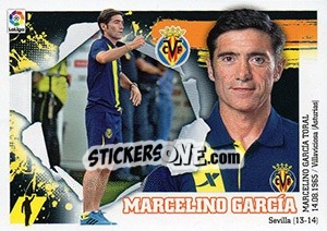 Cromo ENTRENADOR VILLARREAL - Marcelino García (2) - Liga Spagnola 2015-2016 n. 572 - Colecciones ESTE