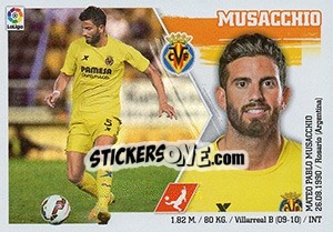 Sticker Musacchio (8) - Liga Spagnola 2015-2016 - Colecciones ESTE