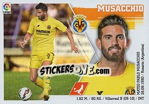 Sticker Musacchio (8) - Liga Spagnola 2015-2016 n. 578 - Colecciones ESTE