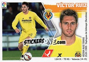 Sticker Víctor Ruiz (9) - Liga Spagnola 2015-2016 n. 579 - Colecciones ESTE