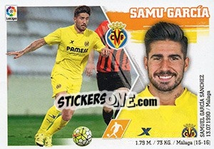 Sticker Samu García (15) - Liga Spagnola 2015-2016 n. 585 - Colecciones ESTE