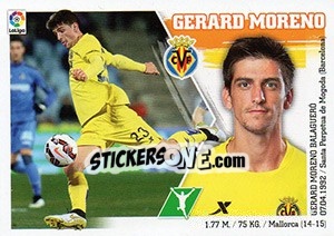 Sticker Gerard Moreno (19) - Liga Spagnola 2015-2016 n. 589 - Colecciones ESTE