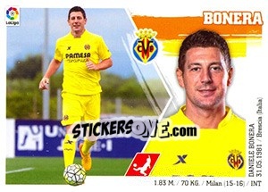 Sticker Bonera (22) - Liga Spagnola 2015-2016 n. 592 - Colecciones ESTE