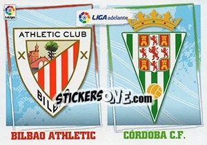 Sticker ESCUDO LIGA ADELANTE 3 BILBAO ATHLETIC / CóRDOBA (3) - Liga Spagnola 2015-2016 - Colecciones ESTE