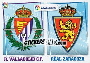 Sticker ESCUDO LIGA ADELANTE 11 VALLADOLID / ZARAGOZA (11) - Liga Spagnola 2015-2016 - Colecciones ESTE