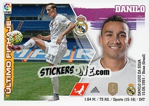 Sticker 5. Danilo (Real Madrid) - Liga Spagnola 2015-2016 n. 635 - Colecciones ESTE