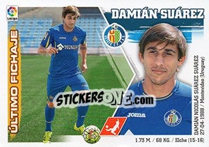 Sticker 13. Damián Suárez (Getafe CF) - Liga Spagnola 2015-2016 n. 643 - Colecciones ESTE