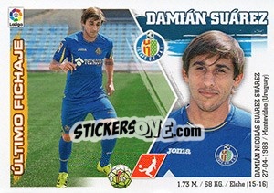 Cromo 13. Damián Suárez (Getafe CF) - Liga Spagnola 2015-2016 - Colecciones ESTE