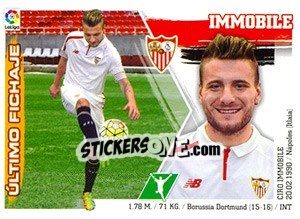 Sticker 18. Immobile (Sevilla FC) - Liga Spagnola 2015-2016 - Colecciones ESTE
