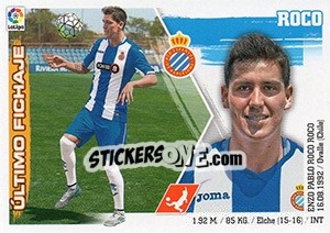 Sticker 20. Roco (RCD Espanyol) - Liga Spagnola 2015-2016 n. 650 - Colecciones ESTE