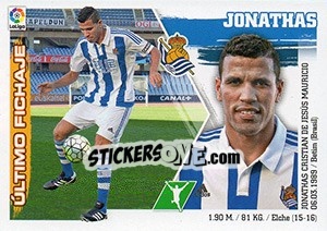 Sticker 23. Jonathas (Real Sociedad) - Liga Spagnola 2015-2016 n. 653 - Colecciones ESTE