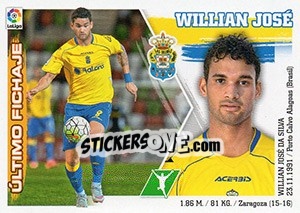 Cromo 25. William José (UD Las Palmas ) - Liga Spagnola 2015-2016 - Colecciones ESTE