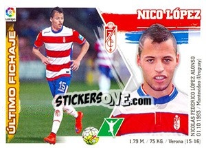 Sticker 38. Nico López (Granada CF) - Liga Spagnola 2015-2016 - Colecciones ESTE