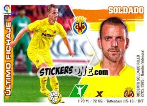 Cromo 41. Soldado (Villarreal CF) - Liga Spagnola 2015-2016 n. 671 - Colecciones ESTE