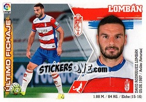 Figurina 44. Lombán (Granada CF) - Liga Spagnola 2015-2016 - Colecciones ESTE