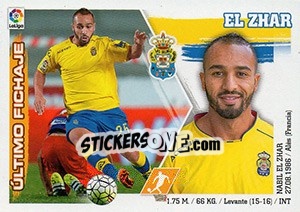 Sticker 48. El Zhar (UD Las Palmas ) - Liga Spagnola 2015-2016 - Colecciones ESTE