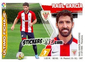 Sticker 52. Raúl García (Athletic Club) - Liga Spagnola 2015-2016 - Colecciones ESTE