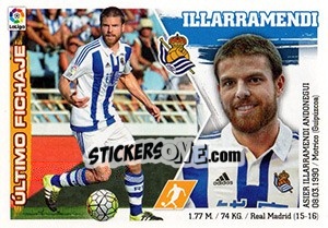 Sticker 53. Illarramendi (Real Sociedad) - Liga Spagnola 2015-2016 n. 683 - Colecciones ESTE