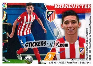 Sticker 2 Kranevitter - Liga Spagnola 2015-2016 n. 692 - Colecciones ESTE