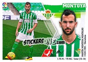 Figurina 4 Montoya - Liga Spagnola 2015-2016 - Colecciones ESTE