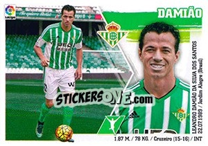 Sticker 5 Damiâo - Liga Spagnola 2015-2016 - Colecciones ESTE